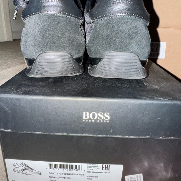 Hugo Boss Men’s Saturn Low Leather Suede Sneakers size US 11 - Picture 4 of 7